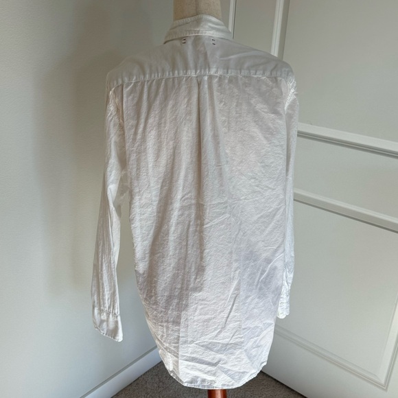 Xirena White Collared Long Sleeve Button Down Womens Medium - Picture 5 of 9